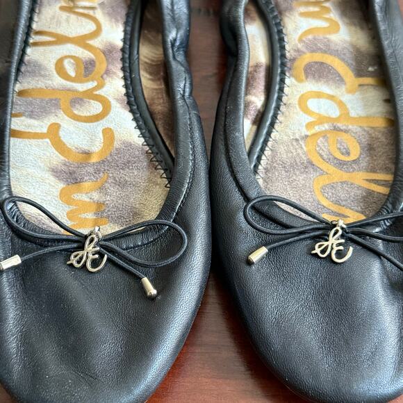 Sam Edelman Felicia Classic women’s Ballet Flats Saddle Leather Black Size 7.5 - Picture 5 of 6